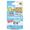 P3E EPSON E16 MULTIPACK 4 COULEURS + 1 BK GRATUITE