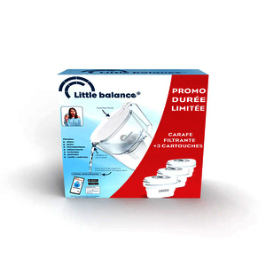 CARAFE FILTRANTE CLAIRE + 1 CARTOUCHE DE FILTRATION CAPACITE 2,5L