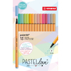 POINT 88 15 FEUTRES COLORIS PASTELS ASSORTIS