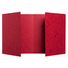 PROTÈGE-CAHIER CARTON 17X22 2 RABATS 225GR ROUGE