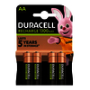 DURACELL 4 PILES RECHARGEABLES AA 1300MAH
