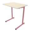 TABLE S2 1 PERSONNE 50*70 T4 ROSE ANGLAIS - PLATEAU SERINGA - CHANT ABS BLANC
