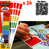 1 BLOC PEINTURE 24 FEUILLES DETACHABLES 7 COLORIS ASSORTIS