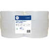 PAPIER HYGIENIQUE ROULEAU LOLYS JUMBO 320M 2 PLIS OUATE BLANCHE ECOLABEL X6
