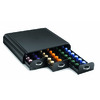 RANGE-DOSETTES CEP TAKE A BREAK 3 TIROIRS POLYSTYRENE RESISTANT 6 COMPARTIMENTS CAPSULES CAFE 34,2X32,7X6,9CM NOIR