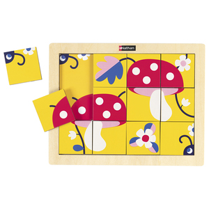 PETIT PUZZLE MAGIQUE - LA COCCINELLE ET LES CHAMPIGNONS