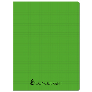 CAHIER PP VERT 24X32 96P SÉYÈS 70G PIQURE