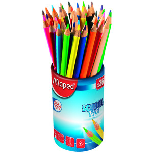 SCHOOLPEP'S CLASSPACK 144 CRAYONS COULEURS ASSORTIS