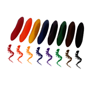 8 CRAYONS CIRE TRIANGULAIRES GRAFFIX COLORIS ASSORTIS