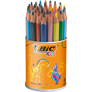 KIDS ÉVOLUTION TRIANGLE POT 48 CRAYONS COULEURS ASSORTIS