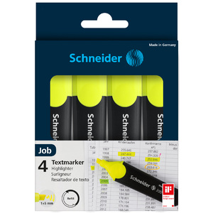 SCHNEIDER JOB 150 4 SURLIGNEURS JAUNE