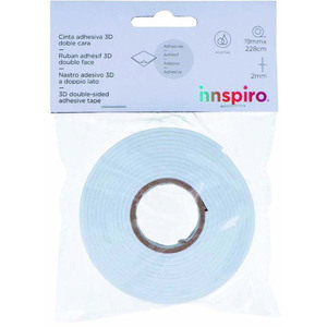ROULEAU MOUSSE ADHÉSIVE DOUBLE FACE 19MMX2,29M
