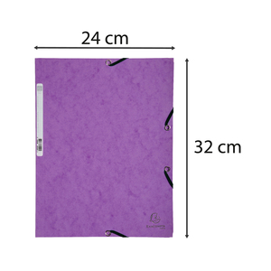 CHEMISE ÉLASTIQUE 3 RABATS CARTE MAUVE