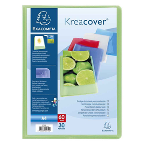 KRÉACOVER PROTÈGE-DOCUMENTS PERSONNALISABLE 60 VUES