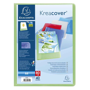 KRÉACOVER PROTÈGE-DOCUMENTS PERSONNALISABLE 80 VUES