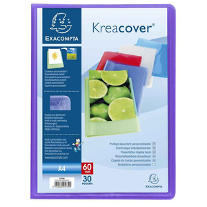 KRÉACOVER PROTÈGE-DOCUMENTS PERSONNALISABLE 80 VUES