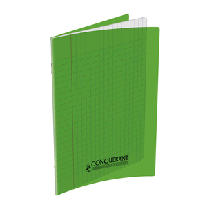 CAHIER PP VERT 17X22 60P SÉYÈS 90G PIQURE