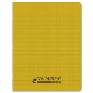 CAHIER PP RECYCLÉ 17X22 96P SÉYÈS JAUNE