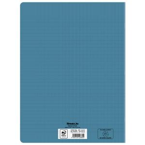 CAHIER PP RECYCLÉ 24X32 96P SÉYÈS BLEU