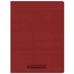 CAHIER PP RECYCLÉ 24X32 96P ROUGE