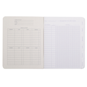 CAHIER DE TEXTES CARTE 17X22 120P PIQURE