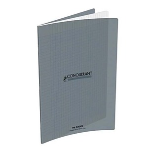 CAHIER PP GRIS 24X32 96P SÉYÈS 90G PIQURE