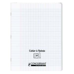 CAHIER À RABAT INCOLORE 24X32 96P SÉYÈS
