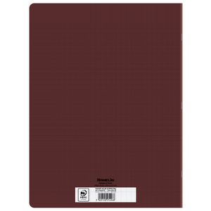 CAHIER PP MARRON 24X32 96P SÉYÈS 90G PIQURE