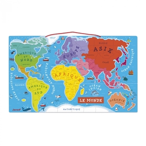 PUZZLE CARTE DU MONDE MAGNÉTIQUE