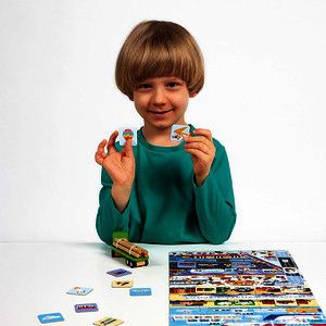 PUZZLE + LES TRANSPORTS 62 PIECES + 32 CARTES ILLUSTREES