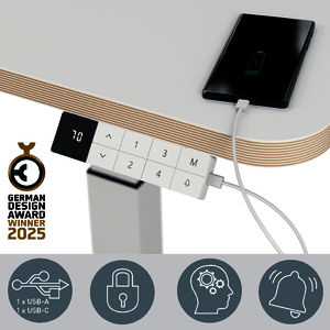 BUREAU ASSIS DEBOUT COMPACT ELECTRIQUE