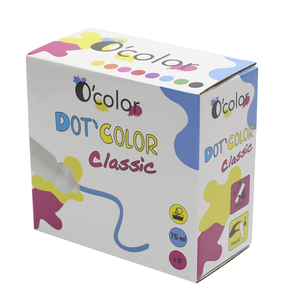 DOT'COLORS 8 APPLICATEURS GOUACHE 75ML COLORIS ASSORTIS