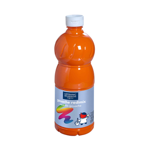 LEFRANC FLACON GOUACHE 1L ORANGE