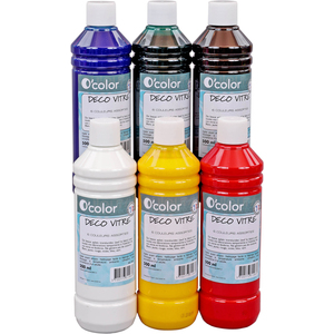 DÉCOVITRE 6 FLACONS 500ML COLORIS ASSORTIS