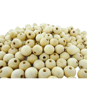 1 000 PERLES BOIS 10MM COLORIS NATUREL