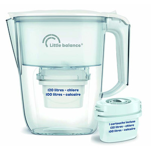CARAFE FILTRANTE CLAIRE + 1 CARTOUCHE DE FILTRATION CAPACITE 2,5L