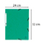 CHEMISE ÉLASTIQUE 3 RABATS CARTE VERT
