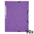 CHEMISE ÉLASTIQUE 3 RABATS CARTE MAUVE