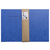 PROTÈGE-CAHIER CARTON 17X22 2 RABATS 225GR  BLEU